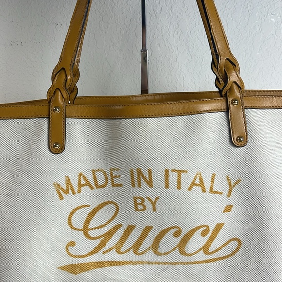 Made in Italy by Gucci canvas tote - Picture 4 of 14